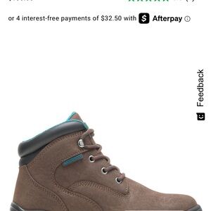 Women's Brown Waterproof steel toe Boots